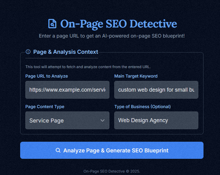 On-Page Seo Detective Tool 1 On Page Seo Tool